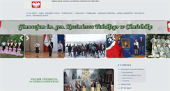 Desktop Screenshot of gimnazjum.chmielnik.com